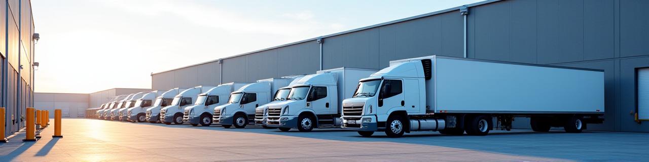 Temperature-controlled refrigerated truck fleet at Columbus Ohio distribution center